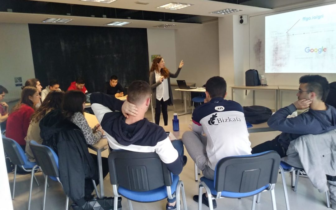 Marketina eta Publizitateko ikasleek workshop Gri enpresan