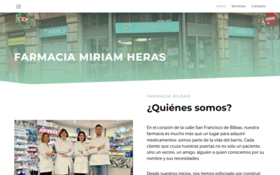 Farmacia Miriam Heras-eko webgunearen sorkuntza